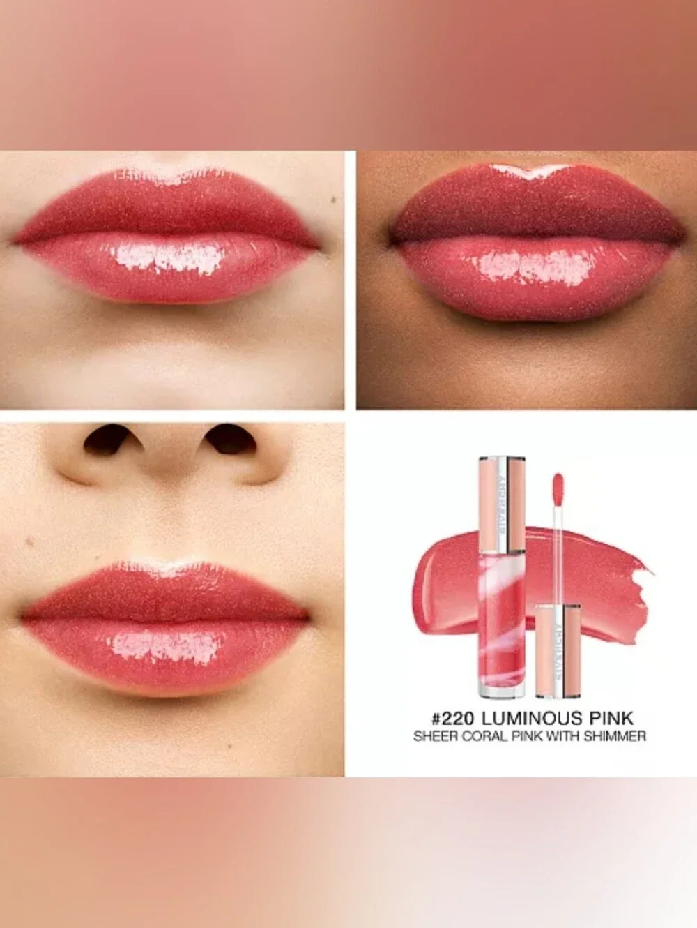 Givenchy Rose Perfecto Lip Gloss.